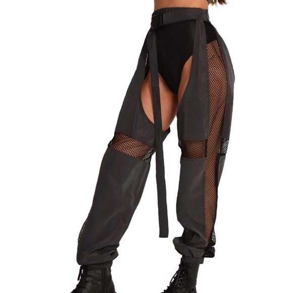 Reflective Women's Rave Chaps Size Small - Picture 3 of 6
